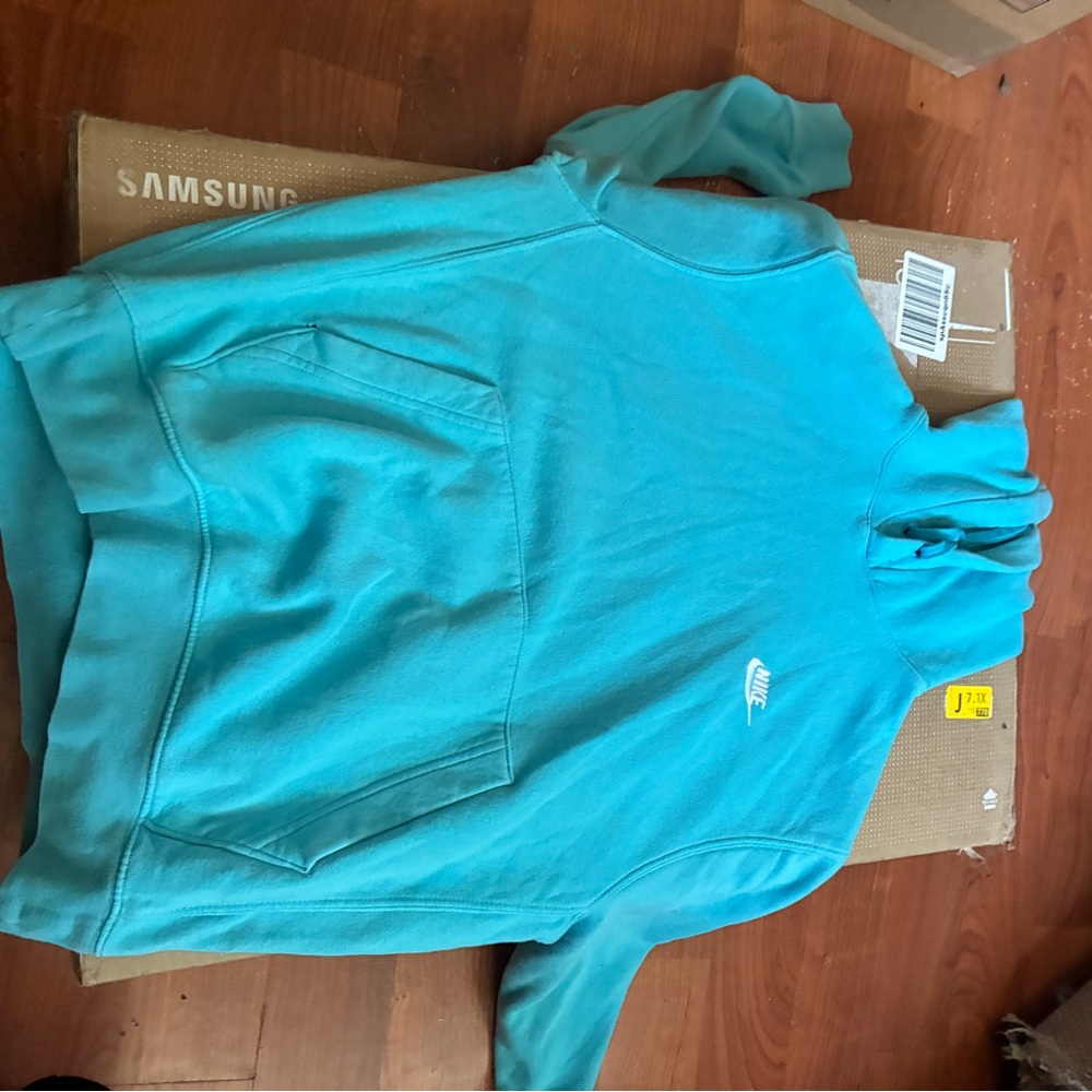 Nike Turquoise Turtleneck Sweater Soft Fabric